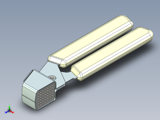 压蒜器正等轴测缩略图