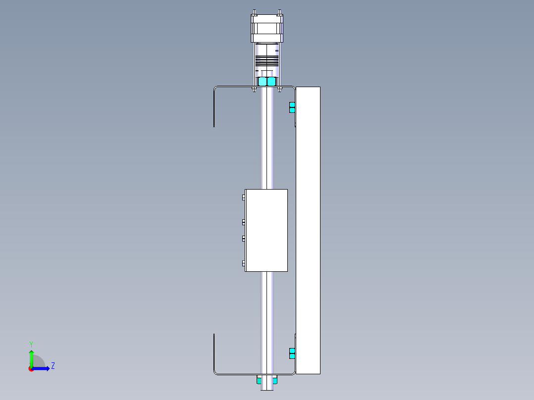 B2004866-PCB 数控铣床左视图