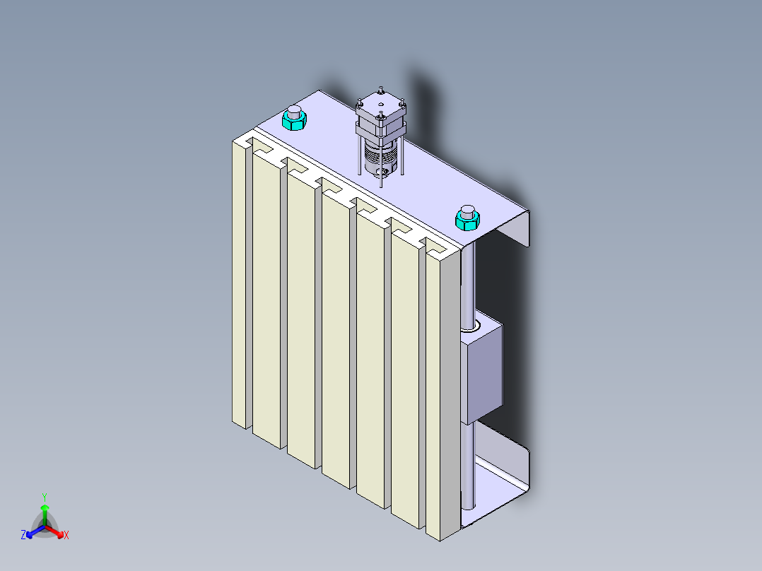 B2004866-PCB 数控铣床正等轴测图
