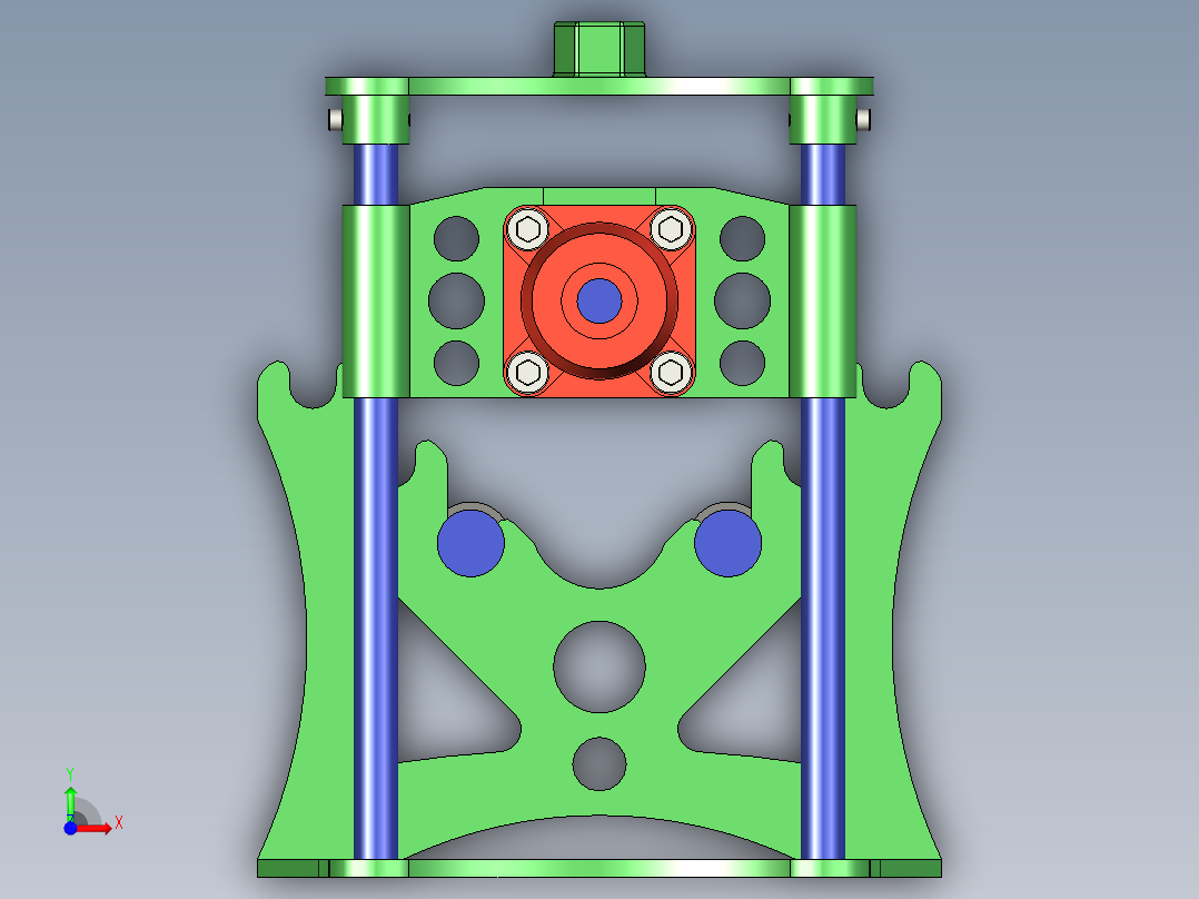 B2004833-金属滚压机前视图