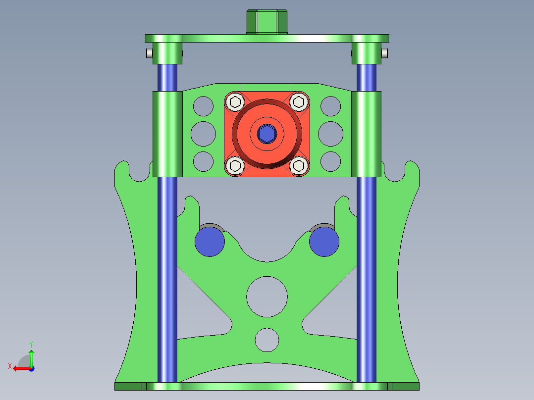 B2004833-金属滚压机后视图