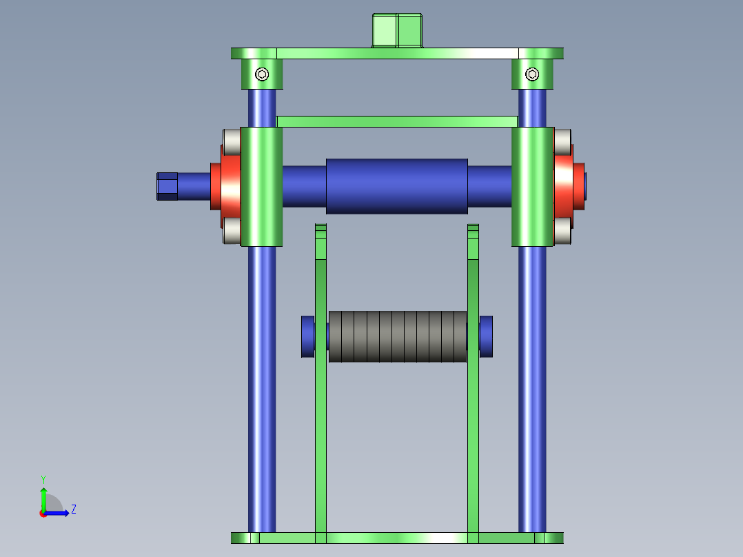 B2004833-金属滚压机左视图