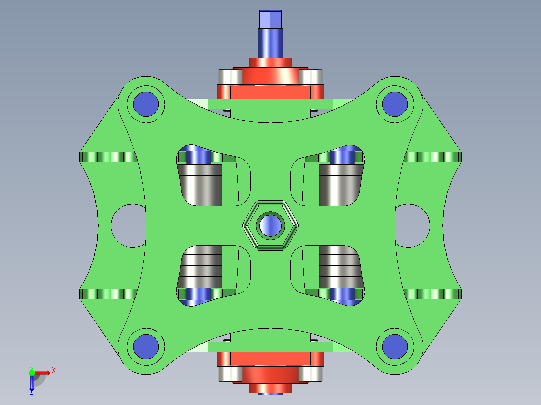 B2004833-金属滚压机俯视图