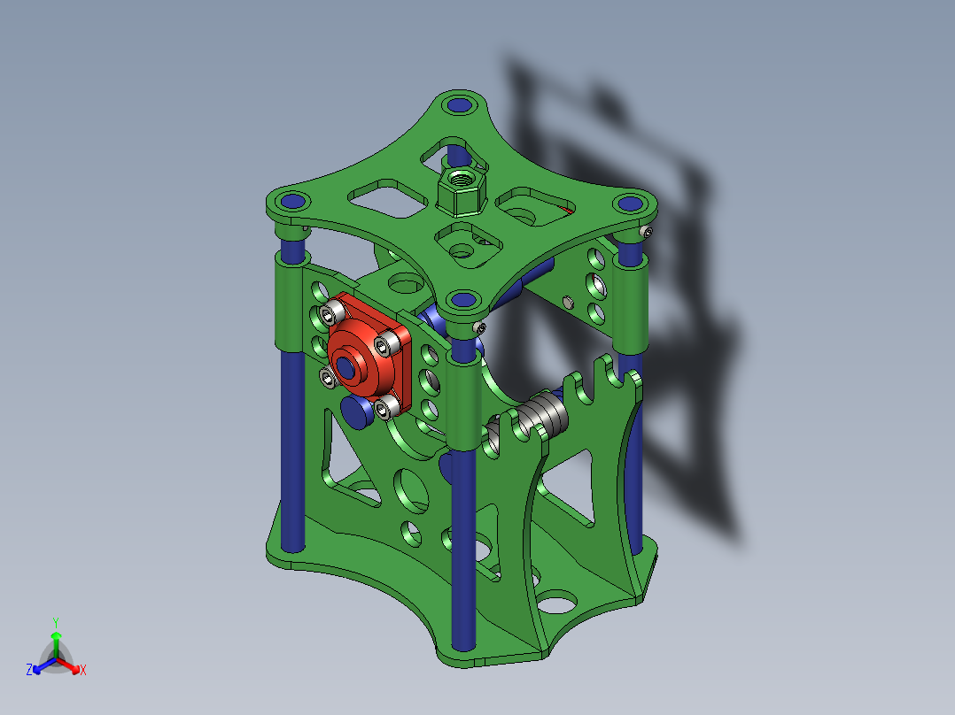 B2004833-金属滚压机正等轴测图