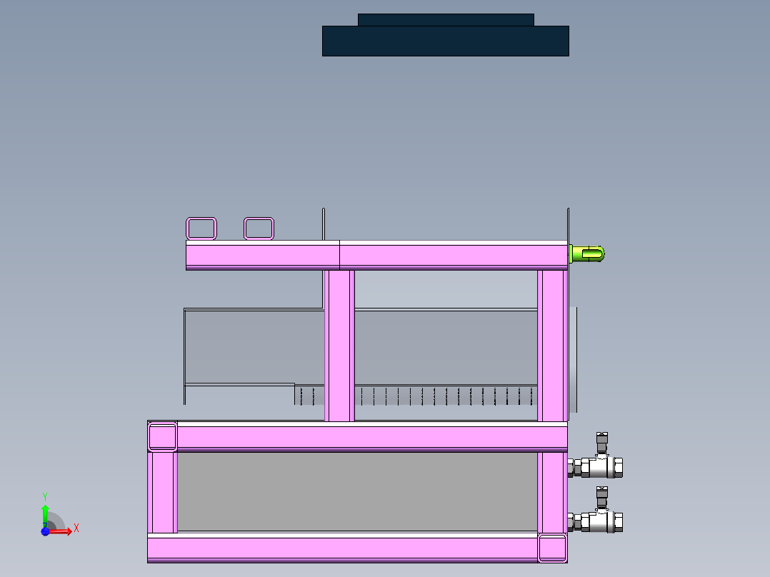破碎机、破碎筛分一体机前视图
