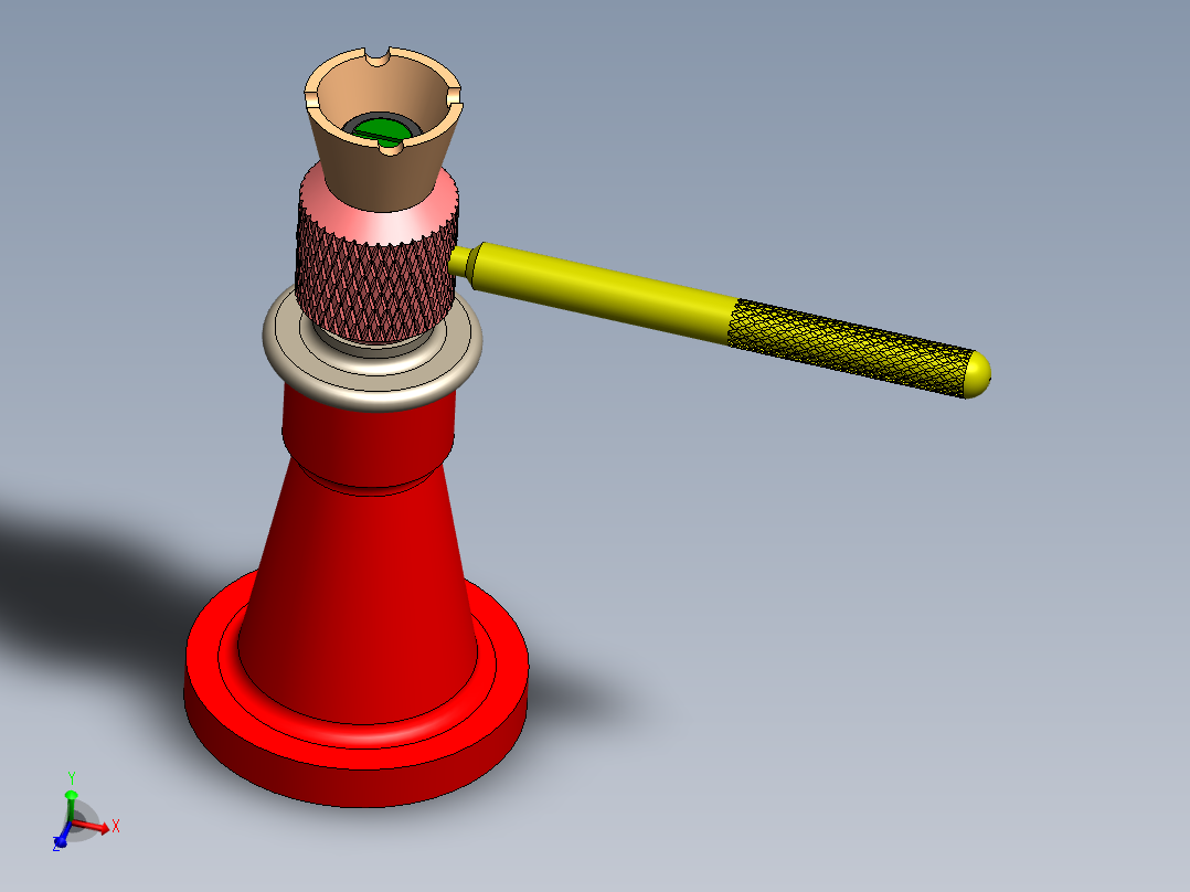 如何在 Solidworks 中制作螺旋升降机螺丝组件和所有零件视频主视图
