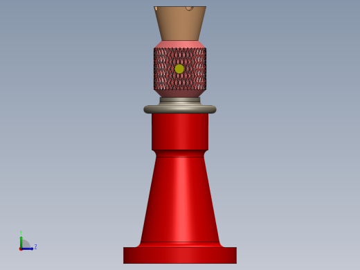 如何在 Solidworks 中制作螺旋升降机螺丝组件和所有零件视频左视缩略图