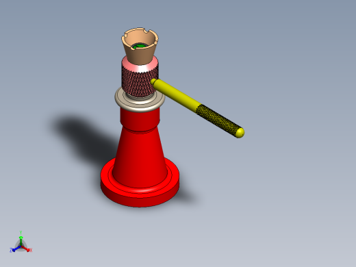 如何在 Solidworks 中制作螺旋升降机螺丝组件和所有零件视频正等轴测缩略图