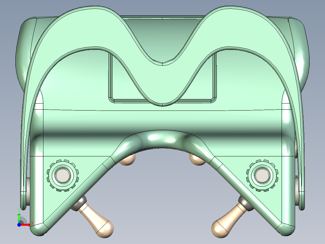 颈椎按摩器前视图