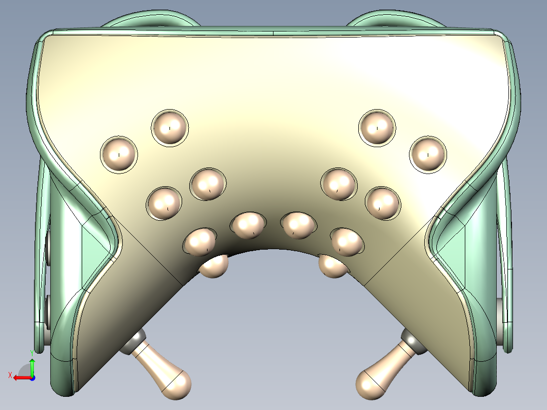 颈椎按摩器后视图