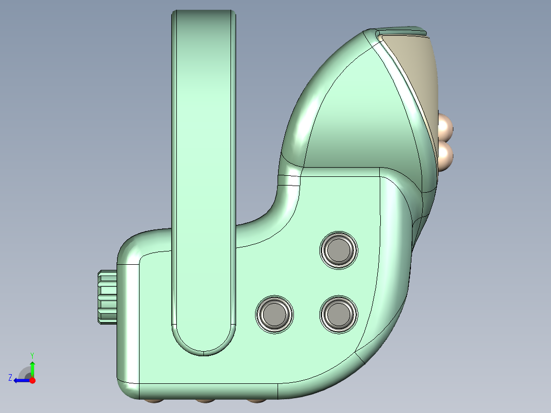 颈椎按摩器右视图
