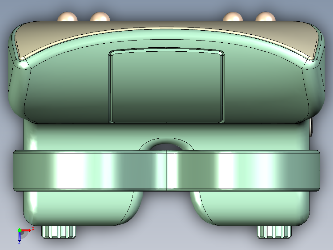 颈椎按摩器俯视图