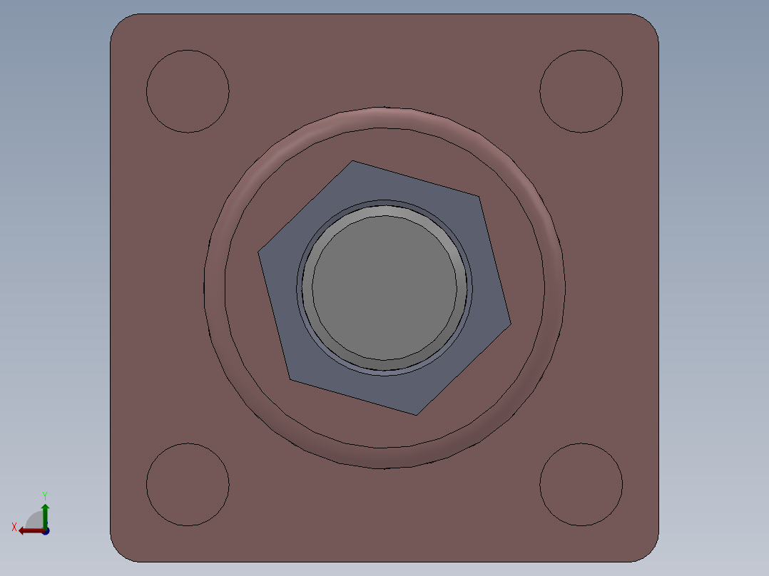 气缸SI40x160-S-CB后视图