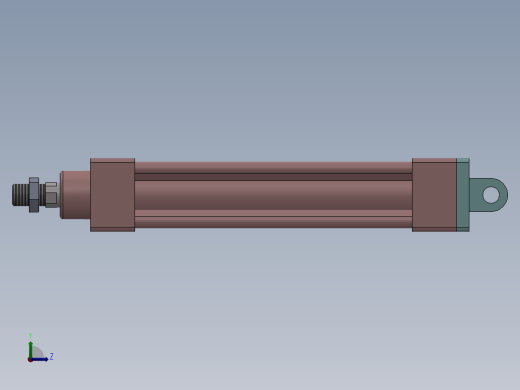 气缸SI40x160-S-CB左视缩略图