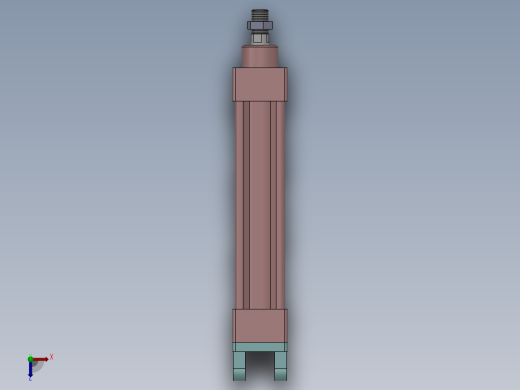 气缸SI40x160-S-CB俯视缩略图