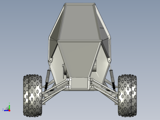 车辆车轮底盘 - STEP 文件右视缩略图