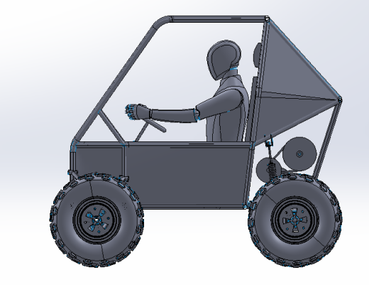 车辆车轮底盘 - STEP 文件缩略图