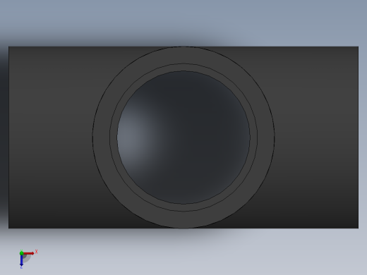 Cross DN40 PN10 U-PVC俯视缩略图