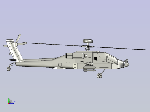 阿帕奇直升机 sw16左视缩略图