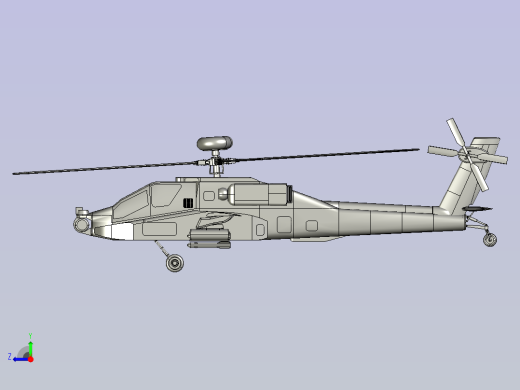 阿帕奇直升机 sw16右视缩略图