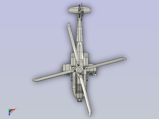 阿帕奇直升机 sw16俯视缩略图
