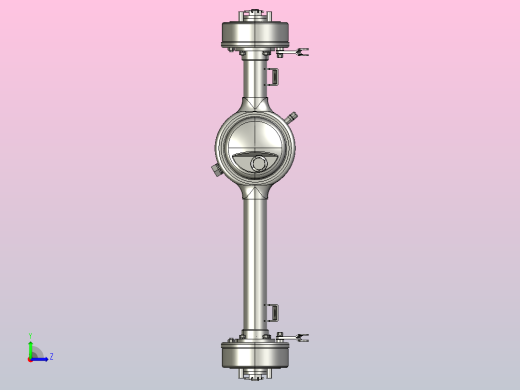 三轮摩托车后桥 3D模型左视缩略图