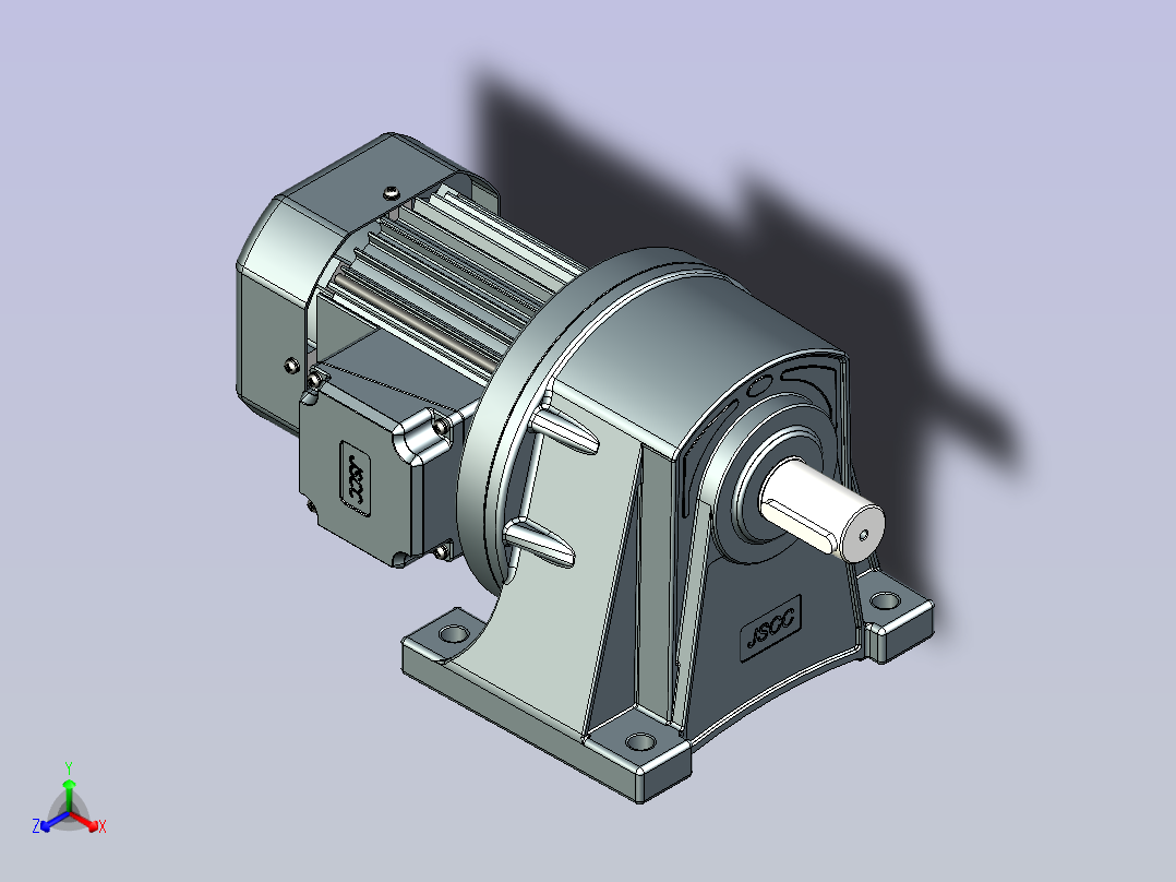 精研卧式标准电机 s370h03-L主视图
