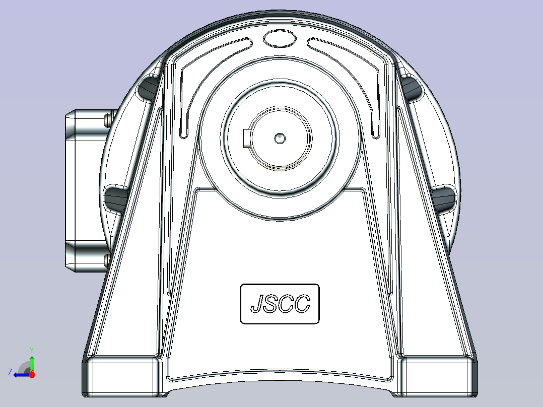 精研卧式标准电机 s370h03-L右视图