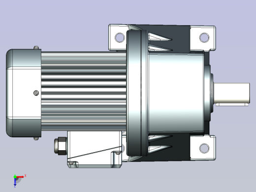 精研卧式标准电机 s370h03-L俯视缩略图