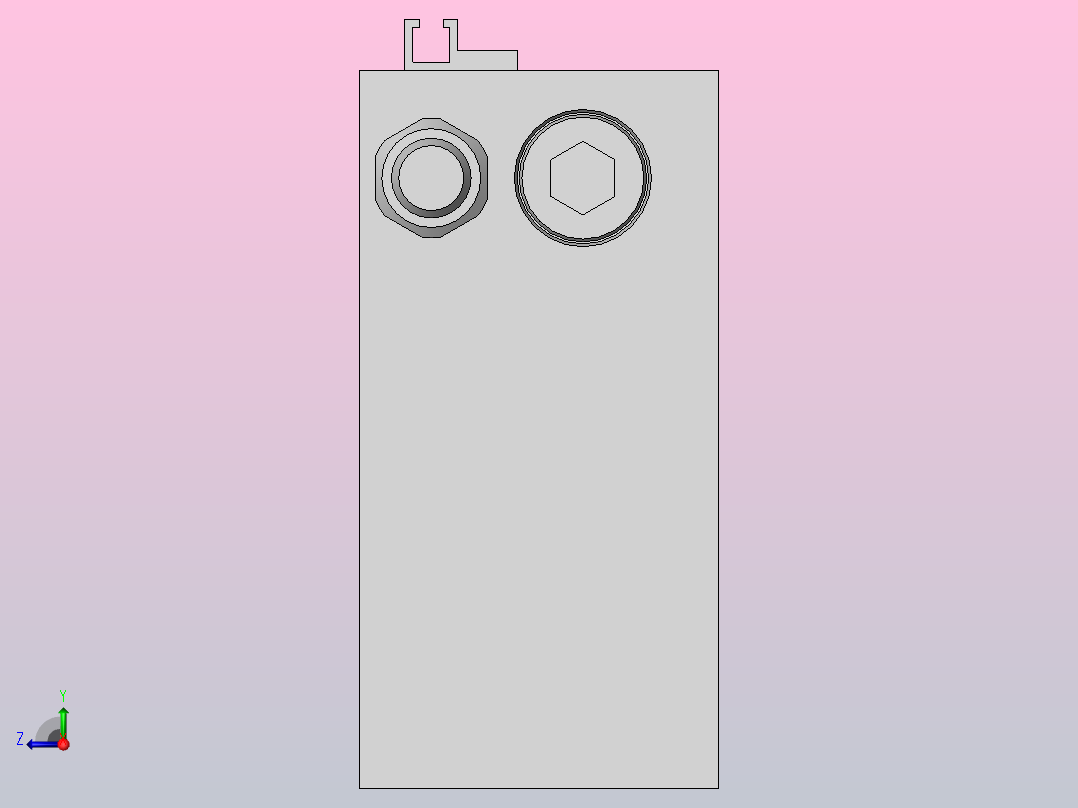 RMT-20X600-S-0 带导杆无杆气缸右视图