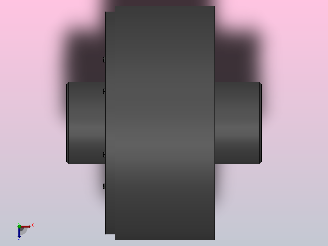 LX(HL)型弹性柱销联轴器／LXZ(HLL)型带制动轮弹性柱销联轴器_LXZ1联轴器Z30×82／Z30×60俯视图