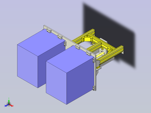 一款料架升降机3D模型