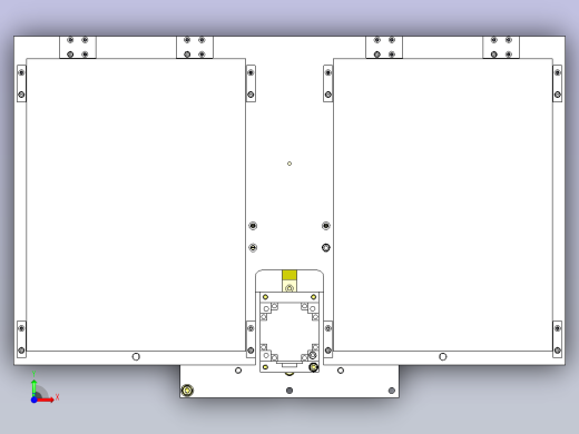 一款料架升降机3D模型前视缩略图