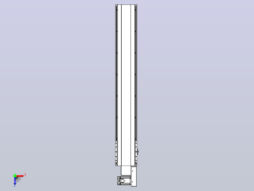 皮带直线轴半封闭可选导轨TPA-HNB-202D-140-L1150-MR-C-P75-N3俯视缩略图