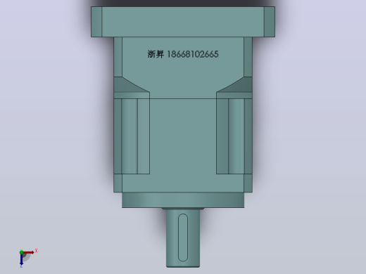 PLX90转120(孔输出)精密行星减速机[PLX90-3-S2-P2-22]俯视缩略图