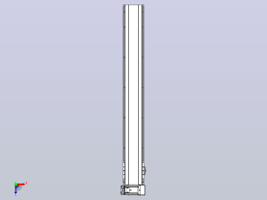 皮带直线轴半封闭可选导轨TPA-HNB-140D-120-L950-RU-C-P40-N3俯视缩略图