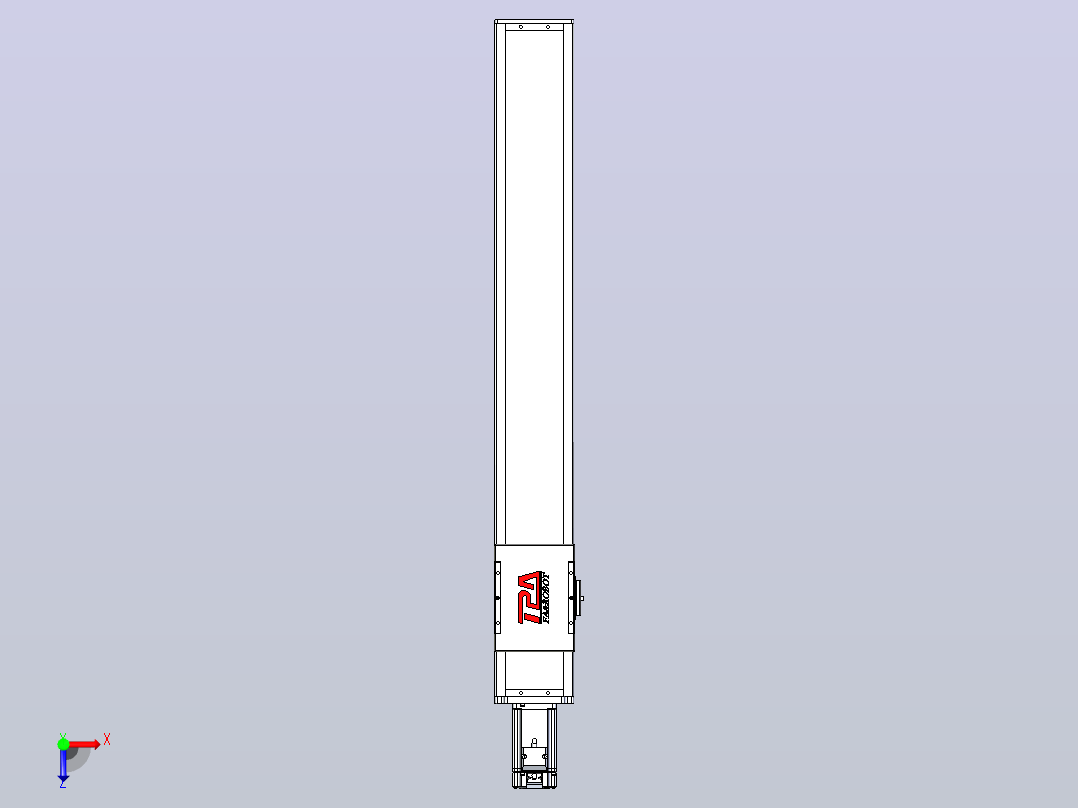 滚珠丝杠直线轴带导轨全封闭TPA-HCR-110D-1610C-L700-M-Y-P40-N3俯视图
