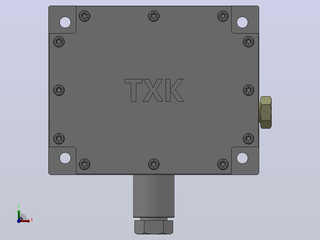 TXK-102隔爆压力控制器[TXK-102隔爆压力控制器(1021302)]前视图