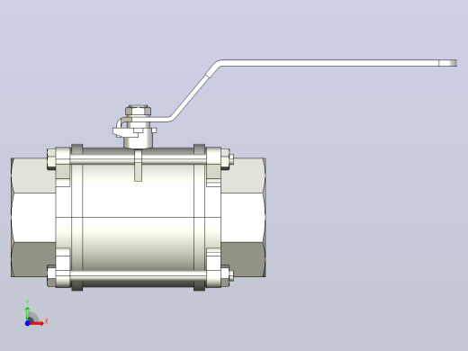 全通径1000PSI不锈钢球阀_焊接DN32前视缩略图