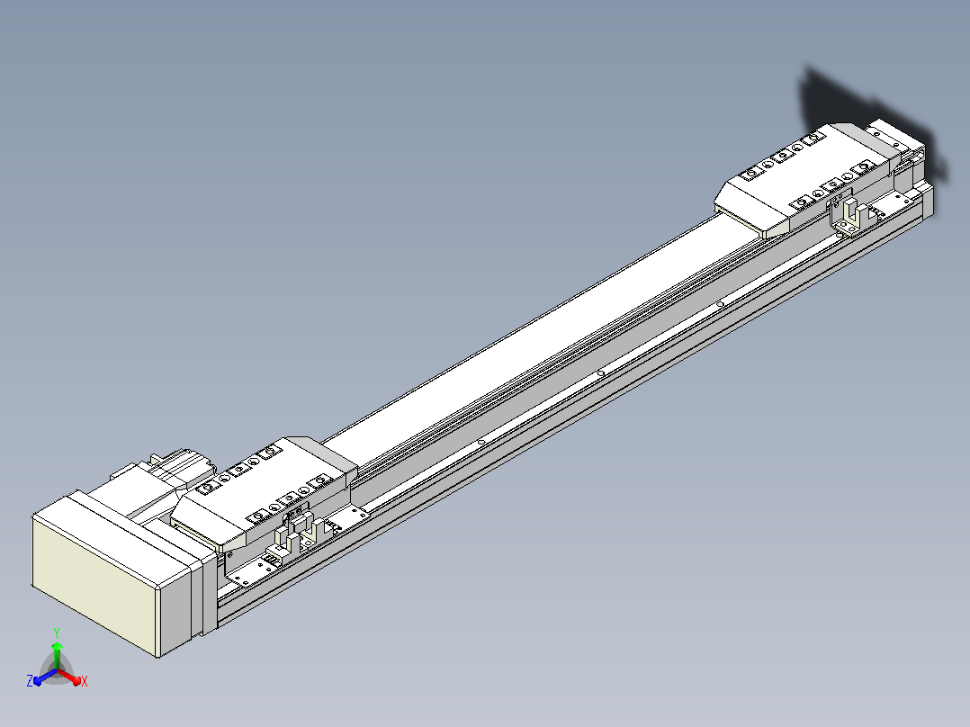 滚珠丝杠线性轴TPA-GCRS-50-1205C-L150-MR-M10-N3主视图