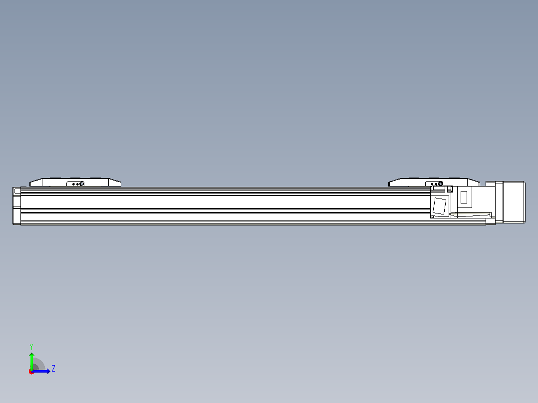 滚珠丝杠线性轴TPA-GCRS-50-1205C-L150-MR-M10-N3左视图