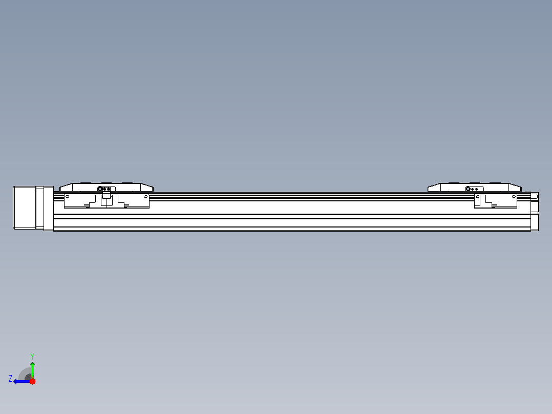 滚珠丝杠线性轴TPA-GCRS-50-1205C-L150-MR-M10-N3右视图