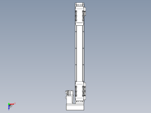 滚珠丝杠线性轴TPA-GCRS-50-1205C-L150-MR-M10-N3俯视缩略图