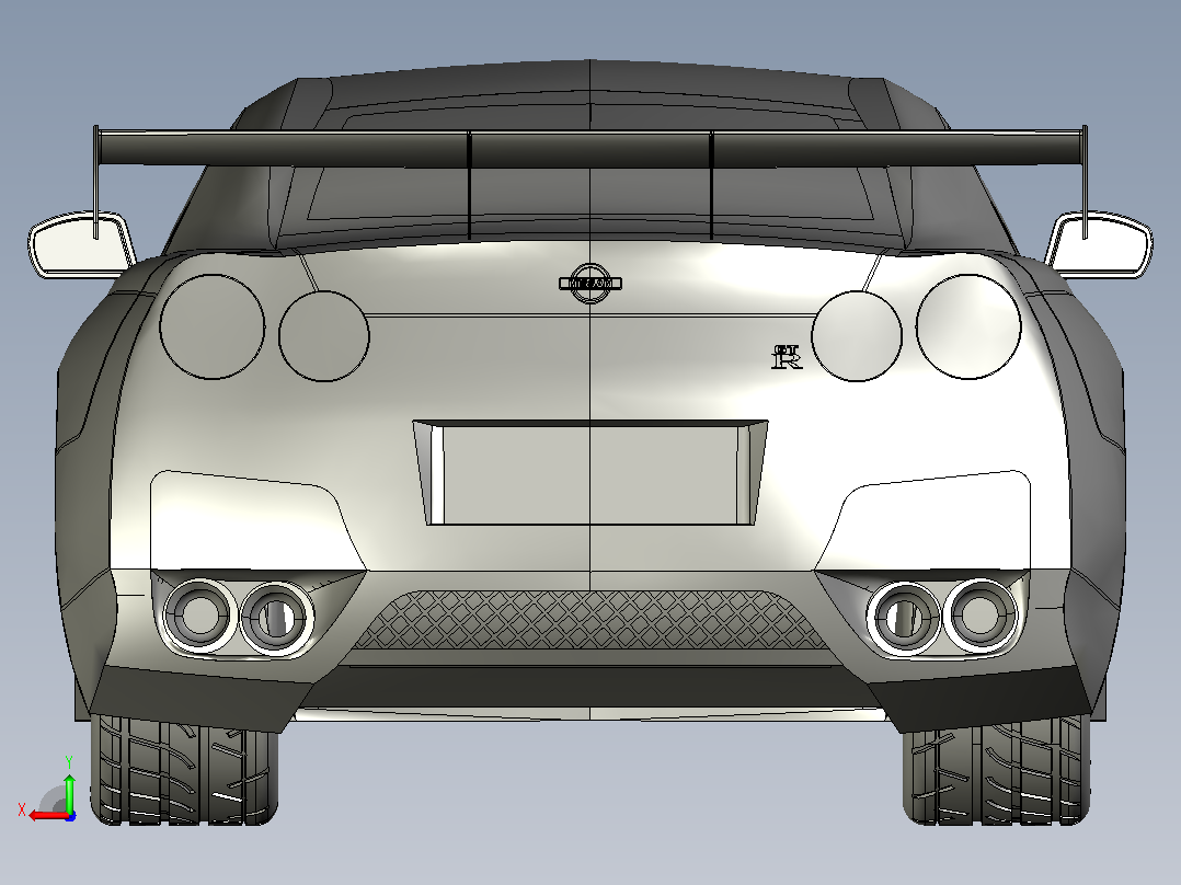 41-尼桑 GTR stp-02后视图