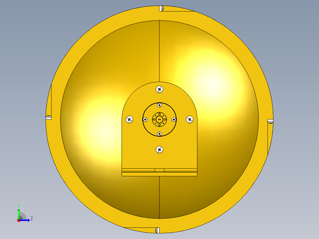 Sage毫米卡塞格林抛物面天线，适用于94 GHz (W波段)=毫米波左视图