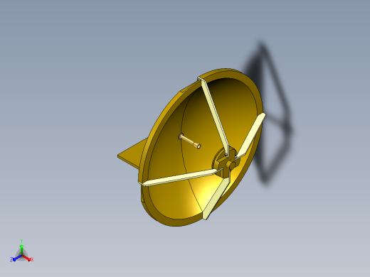 Sage毫米卡塞格林抛物面天线，适用于94 GHz (W波段)=毫米波正等轴测缩略图