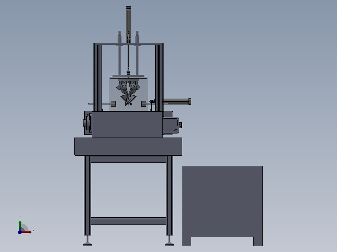 不锈钢链板清洗线前视图