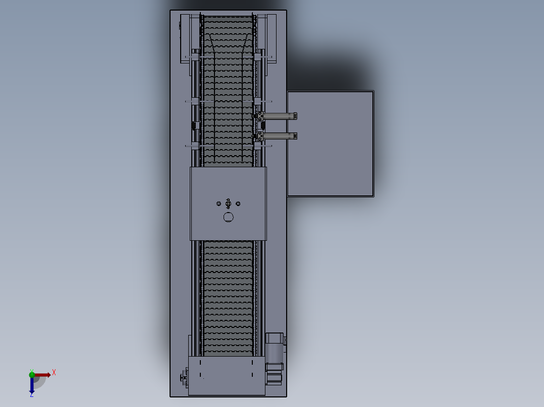 不锈钢链板清洗线俯视图