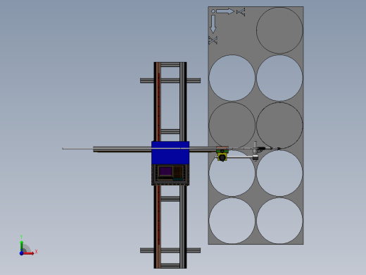 微型数控等离子切割机3D图纸H750前视缩略图