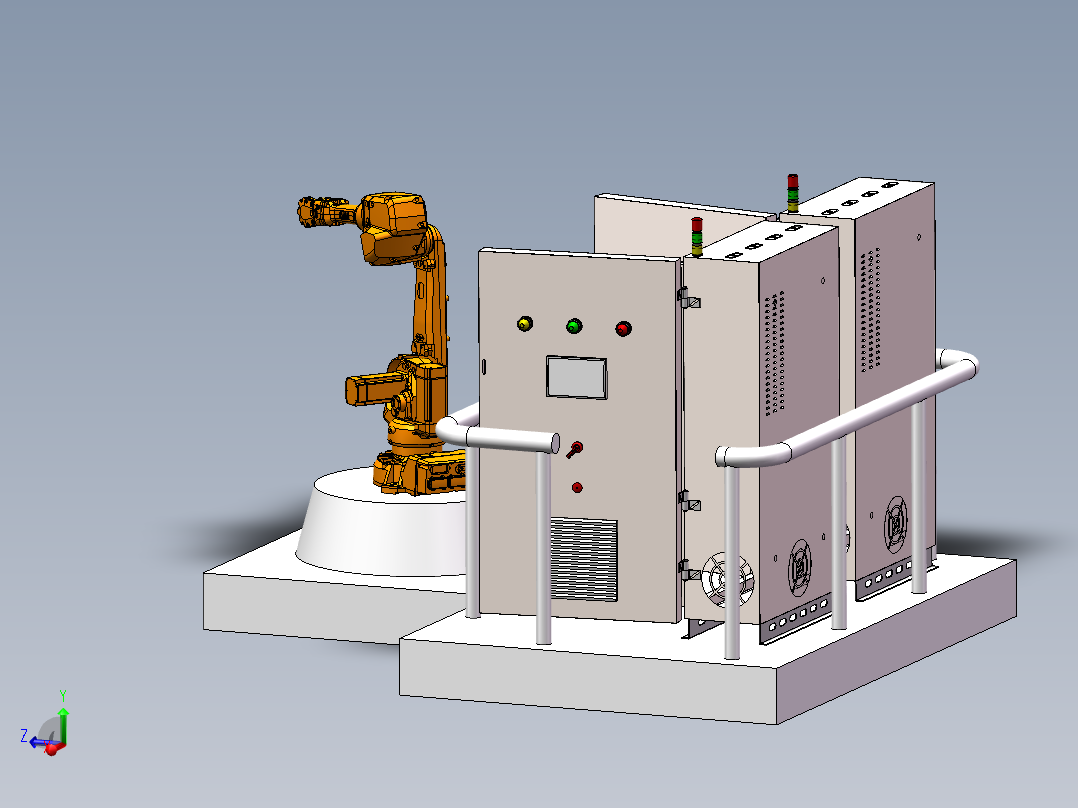 solidworks初期装配建模 之 控制柜主视图